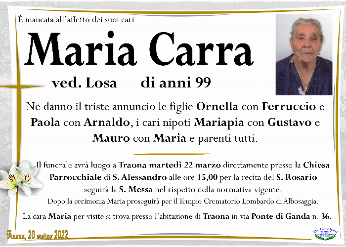 Carra Maria: Immagine Elenchi