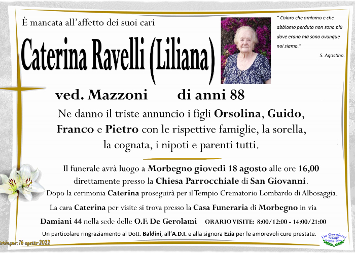 Ravelli Caterina Liliana: Immagine Elenchi