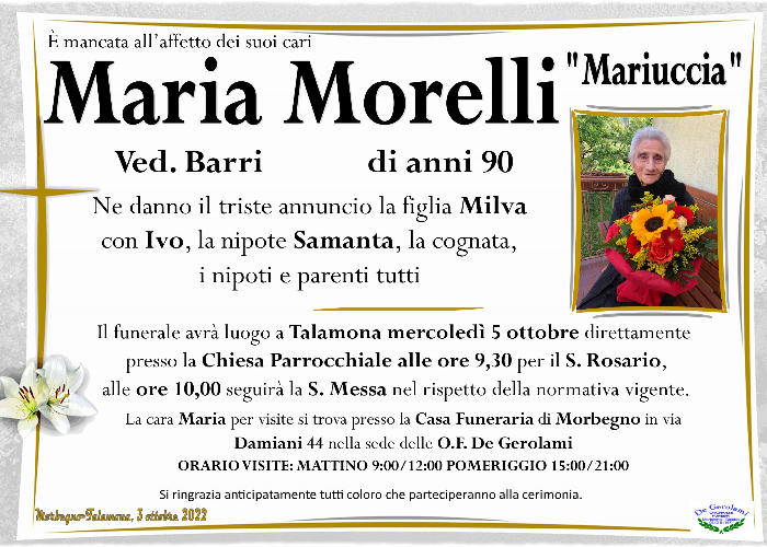 Morelli Maria: Immagine Elenchi