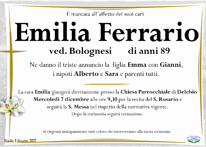 Ferrario Emilia: Immagine Elenchi