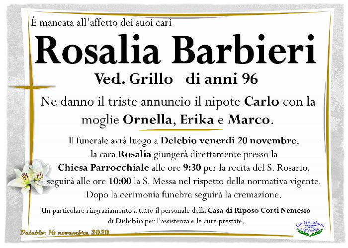 Barbieri Rosalia: Immagine Elenchi
