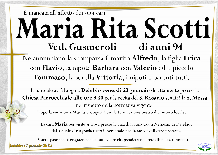 Scotti Maria Rita: Immagine Elenchi