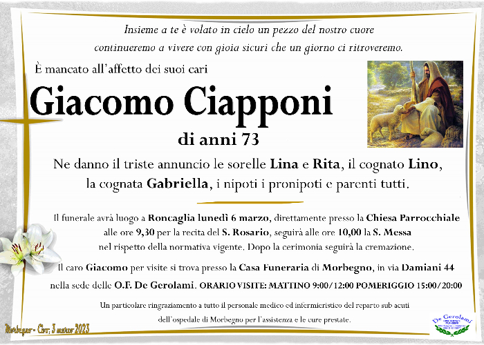 Ciapponi Giacomo: Immagine Elenchi