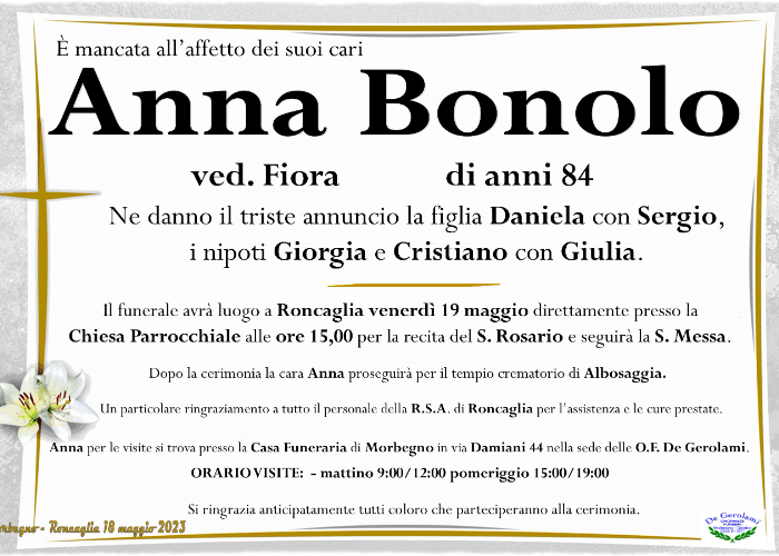 Anna Bonolo: Immagine Elenchi
