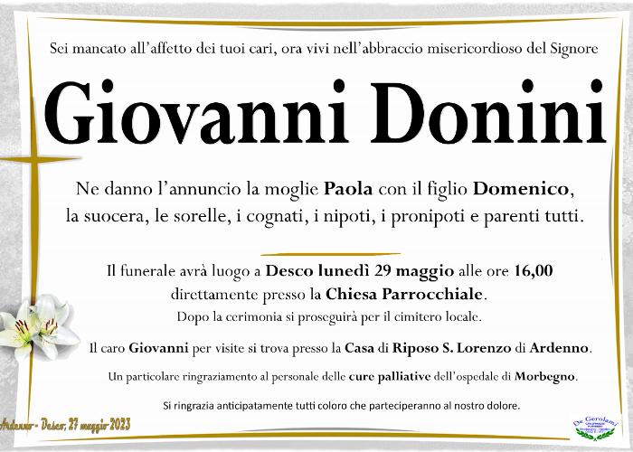 Donini Giovanni: Immagine Elenchi