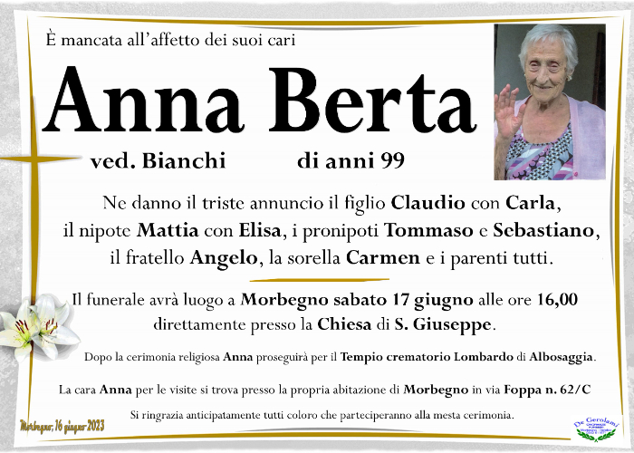 Berta Anna: Immagine Elenchi