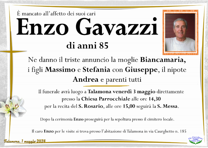 Gavazzi Enzo: Immagine Elenchi