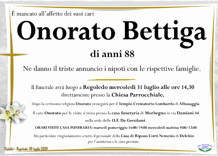 Bettiga Onorato: Immagine Elenchi