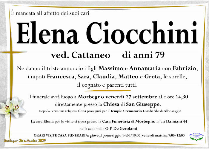 Ciocchini Elena: Immagine Elenchi