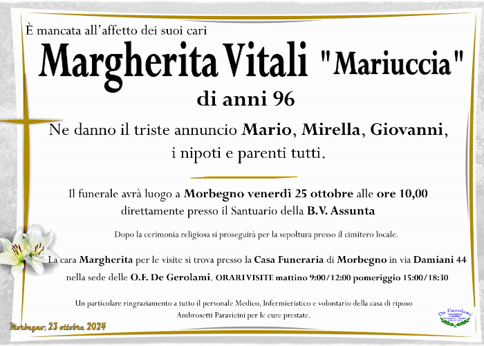 Margherita Vitali: Immagine Elenchi