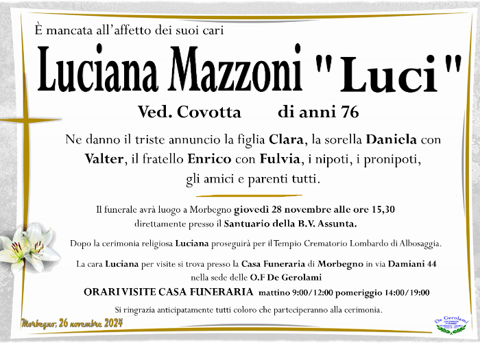 Mazzoni Luciana: Immagine Elenchi