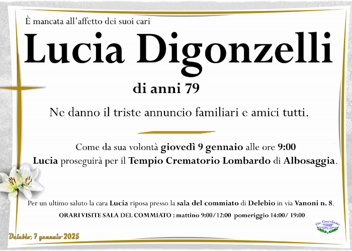 Lucia Digonzelli: Immagine Elenchi