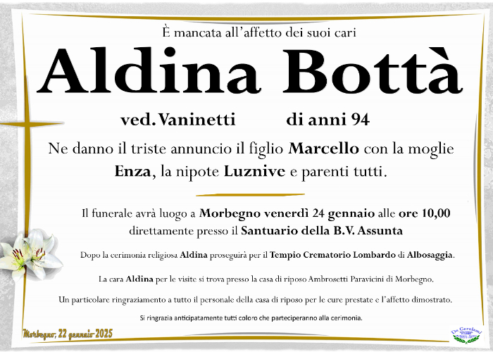 Bottà Aldina: Immagine Elenchi