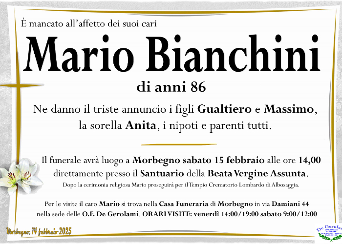 Bianchini Mario: Immagine Elenchi