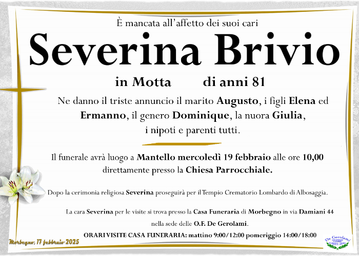 Severina Brivio: Immagine Elenchi