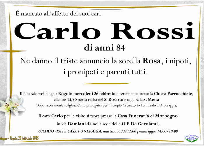 Rossi Carlo: Immagine Elenchi