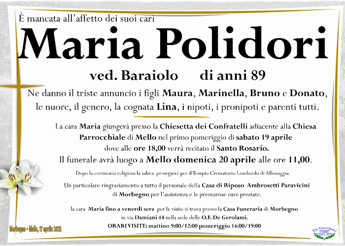 Maria Polidori: Immagine Elenchi