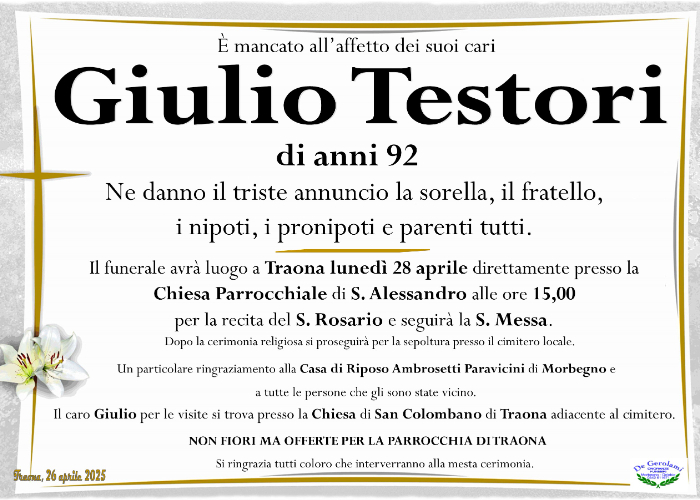 Testori Giulio: Immagine Elenchi