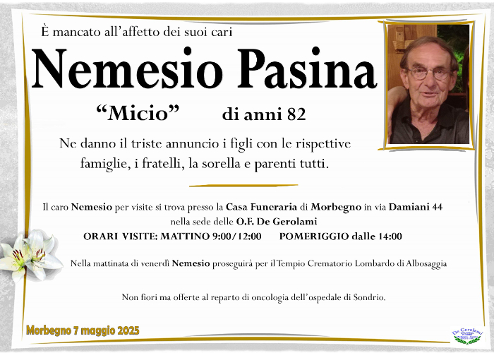 Pasina Nemesio: Immagine Elenchi