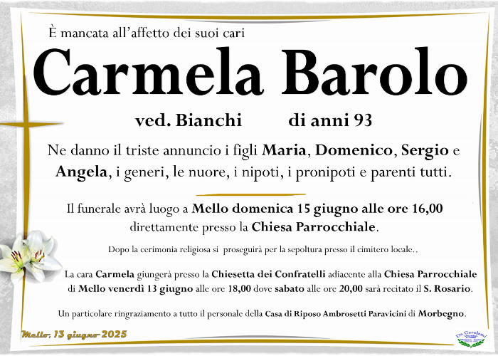 Carmela Barolo: Immagine Elenchi