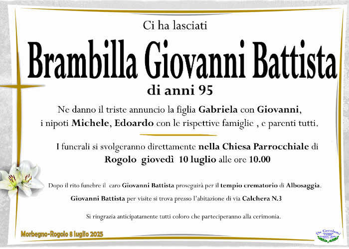 Brambilla Giovanni Battista: Immagine Elenchi