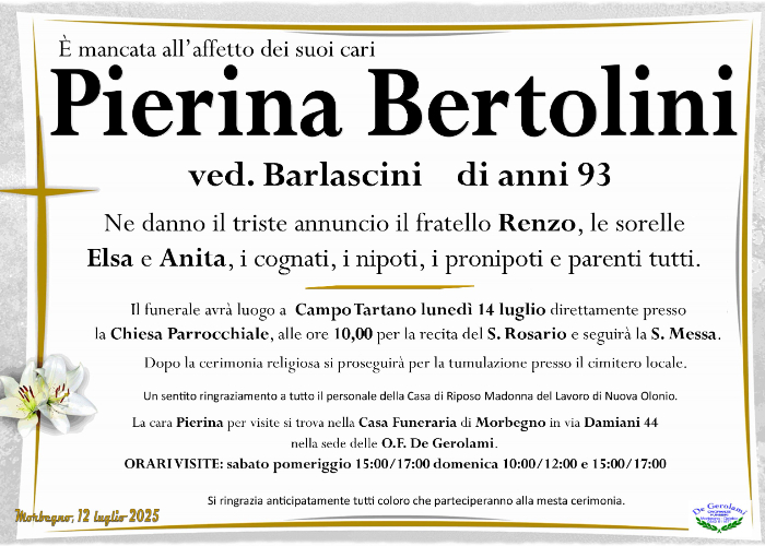 Bertolini Pierina: Immagine Elenchi