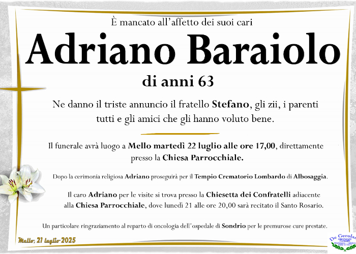 Adriano Baraiolo: Immagine Elenchi
