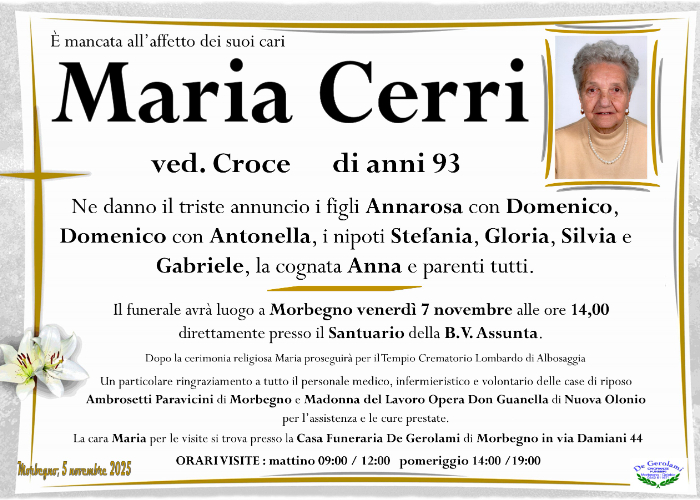 Cerri Maria: Immagine Elenchi