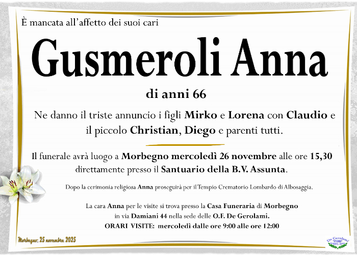 Gusmeroli Anna: Immagine Elenchi