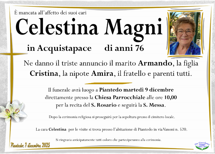 Magni Celestina: Immagine Elenchi