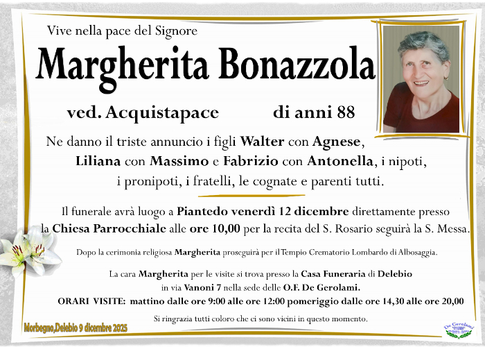 Bonazzola Margherita: Immagine Elenchi