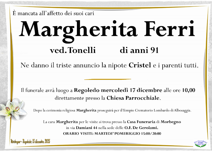 Ferri Margherita: Immagine Elenchi