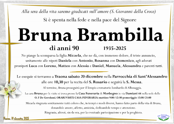 Brambilla Bruna: Immagine Elenchi