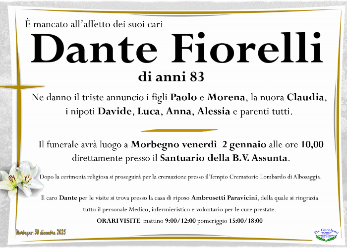 Dante Fiorelli: Immagine Elenchi