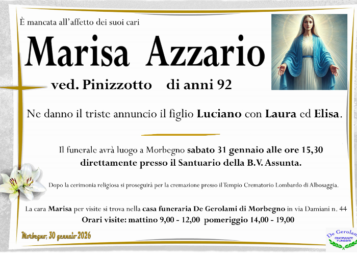 Azzario Marisa: Immagine Elenchi