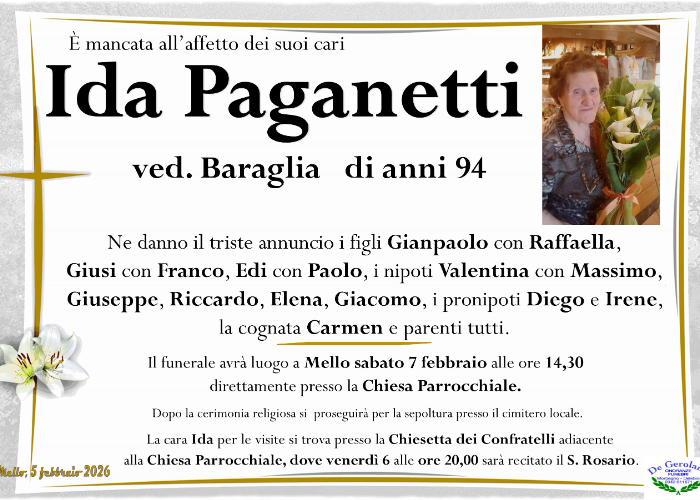 Paganetti Ida: Immagine Elenchi