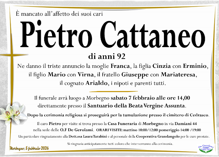 Pietro Cattaneo: Immagine Elenchi