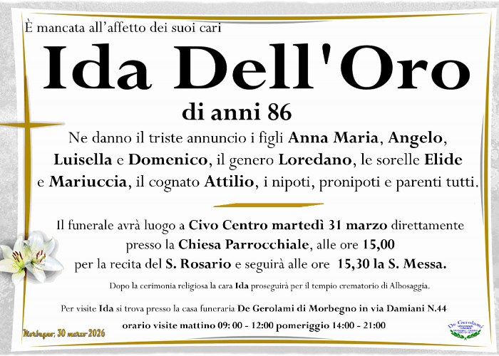 Ida Dell'Oro: Immagine Elenchi