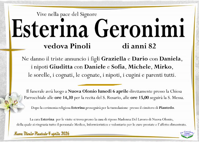 Esterina Geronimi: Immagine Elenchi