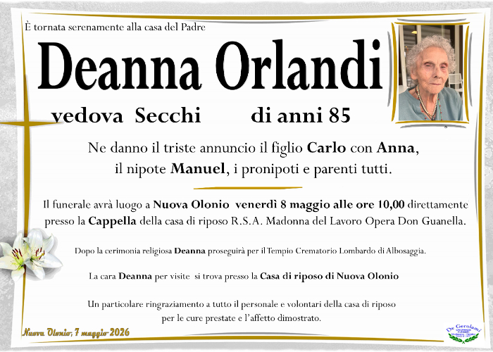 Deanna Orlandi: Immagine Elenchi