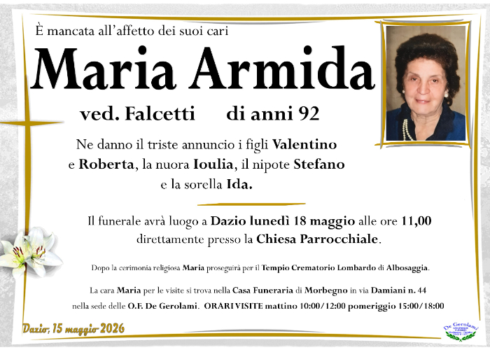 Maria Armida: Immagine Elenchi