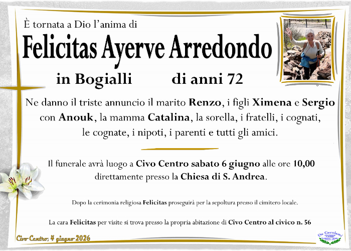 Felicitas Ayerve Arredondo: Immagine Elenchi