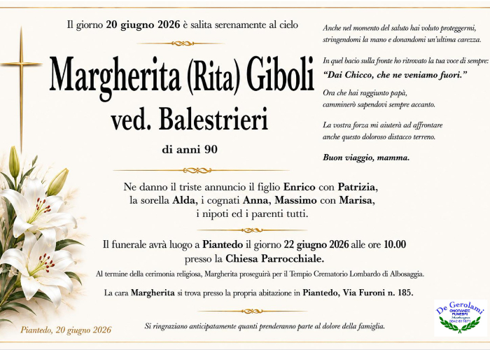 Margherita Giboli: Immagine Elenchi