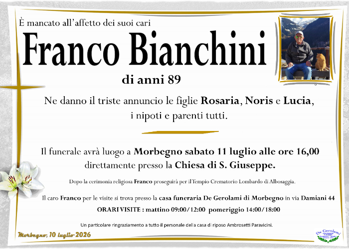 Franco Bianchini: Immagine Elenchi