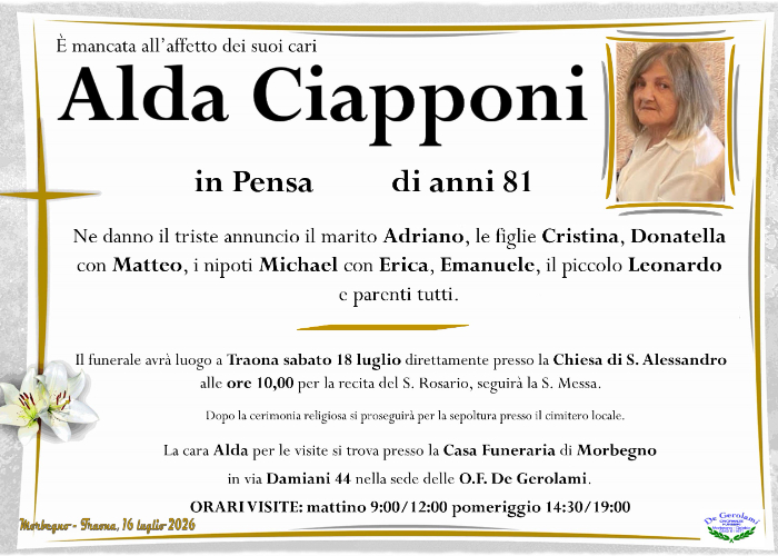 Alda Ciapponi: Immagine Elenchi