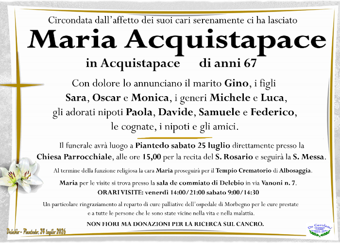 Acquistapace Maria.: Immagine Elenchi