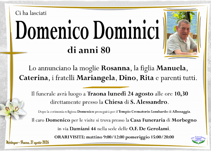 Domenico Dominici: Immagine Elenchi