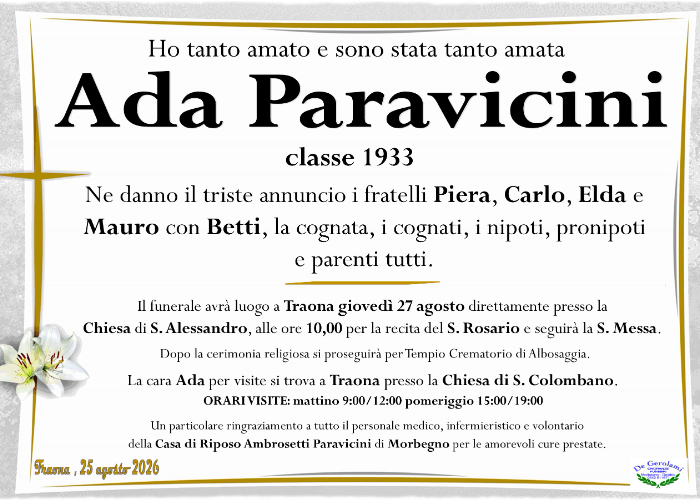 Ada Paravicini: Immagine Elenchi