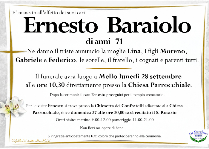 Baraiolo Ernesto: Immagine Elenchi