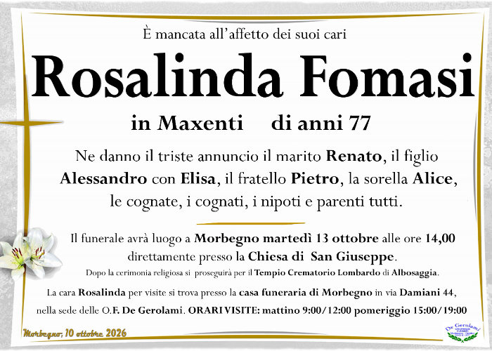Fomasi Rosalinda: Immagine Elenchi